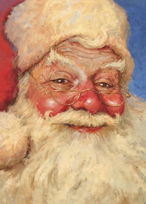 Santa Claus Drawing, Santa Claus Pictures, Bedroom Decor Posters, Santa Faces, Santa Claus Face, Santa Paintings, Santa Claus Images, Family Bedroom, Santa Art