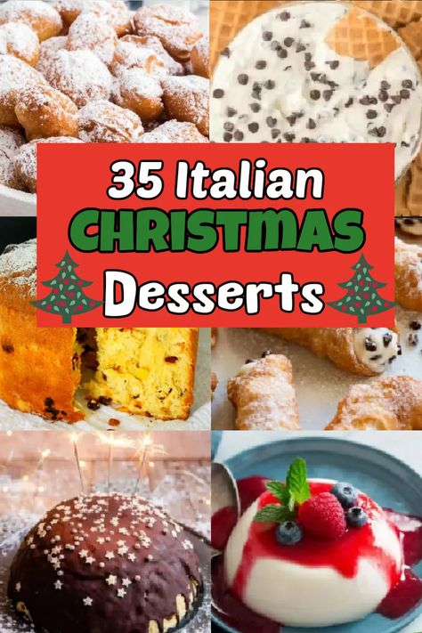 Italian Christmas Desserts - Desserts on a Dime Italian Theme Desserts, Italian Christmas Food Ideas, Christmas Italian Desserts, Italian Christmas Cake Recipe, Desserts For Italian Dinner, Easy Italian Deserts, Italian Holiday Desserts, Italian Dessert Ideas, Italian Desserts Christmas