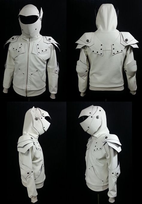 Knight Hoodie, The White Knight, Heavy Hoodie, White Hooded Sweatshirt, Armor Hoodie, White Knight, Cosplay Armor, Hoodie Pattern, Dress Up Costumes