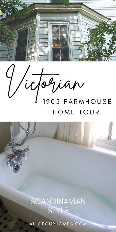 1900 Farmhouse Living Room, Modern Victorian Farmhouse Kitchen, Folk Victorian Cottage, Victorian Farmhouse Style, 1904 House Interiors, Victorian Modern Farmhouse, 1910 Victorian House, 1900s Victorian House, 1900 Bathroom Ideas