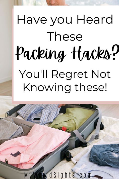 Organizing Packing For Vacation, How To Pack Efficiently Travel Hacks, How To Pack Suitcase Tips, Holiday Packing Tips, Tips To Pack A Suitcase, Efficient Travel Packing, Travel Packing Ideas Suitcases, Tips On Packing A Suitcase, Space Saving Packing Tips Suitcases