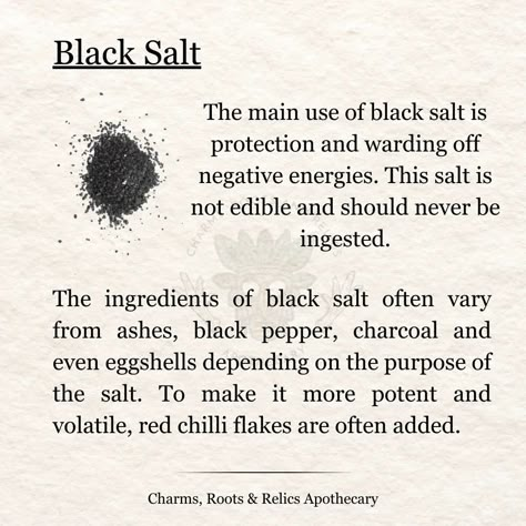 Eggshell Aesthetic, Making Black Salt, How To Make Black Salt, Diy Black Salt, Black Salt Uses, Black Salt Witchcraft, Black Salt Recipe, Blessing Spell, Banishing Spell