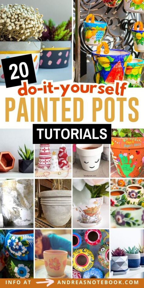 Diy Painting Projects, Painting Plant Pots, Terracotta Pot Painting Ideas, Pot Painting Ideas Creative, Terracotta Pot Painting, Pots Painting, Pot Painting Ideas, Pots Diy, Planting For Kids