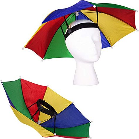 Tacky Tourist Costume, Tourist Costume, Umbrella Hat, Rainbow Umbrella, Uv Protection Umbrella, Summer Party Favors, Fishing Umbrella, Boy Halloween, Funny Umbrella