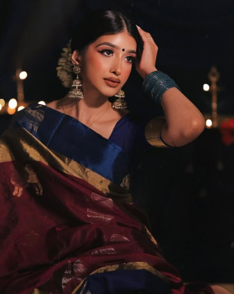 Vintage Indian Photoshoot, South Indian Wedding Saree, Retro Photoshoot, Saree Poses, Indian Look, View Point, Desi Fashion Casual, Indian Photoshoot, Saree Photoshoot