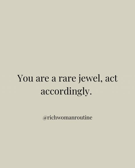 I’m so unique, you won’t find me again ✨ The RWR High Value Bundle is coming SOON! 🥂✨ Learn to elevate your thoughts and your reality to live your best life! ✨ Follow this account, it’s worth it!💸 @richwomanroutine #richwomanroutine #wealthwoman #richwoman #rarejewel #softlife Standard Quotes Woman, The Woman Im Becoming Quotes, Romanticizing Quotes, Women Worth Quotes, Well Kept Woman, Know Your Worth Quotes Woman, High Value Woman Aesthetic, High Value Woman Quotes, Boss Woman Quotes