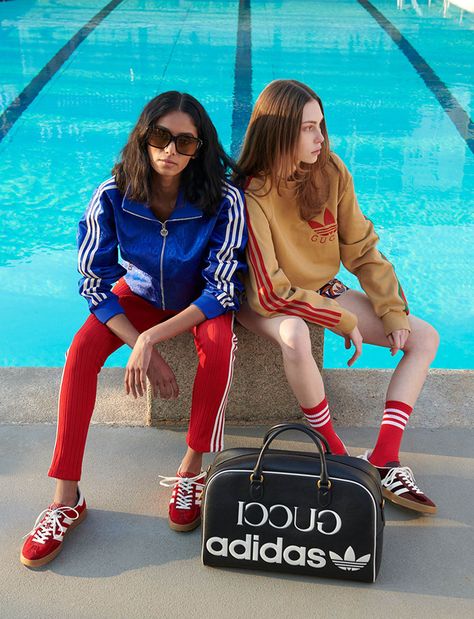 Beyond the Hype: Why Luxury & Sportswear Keep Collaborating - Glorious Sport Sports Editorial Photography, Gucci Jumper, Sport Editorial, Sports Fashion Editorial, Luxury Sportswear, Fashion Landscape, Sports Fashion, The Hype, Luxury Brands