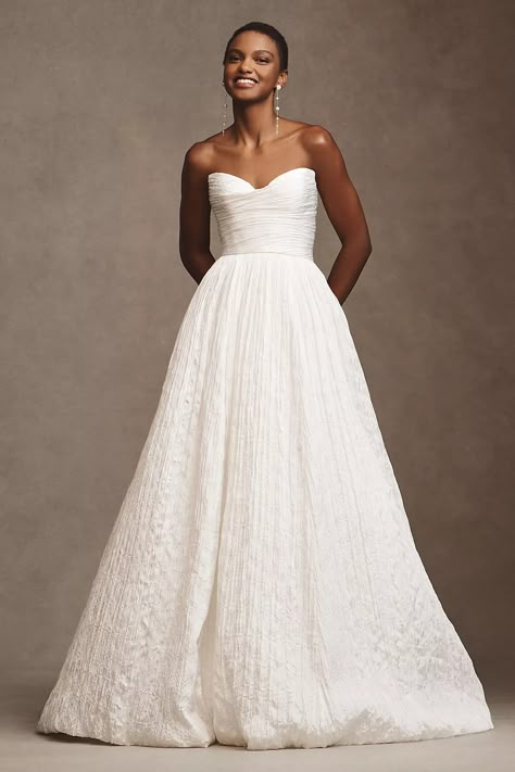 Jenny Yoo Laurel Strapless Sweetheart Wedding Gown | Anthropologie Reception Dress Jenny Yoo, Jenny Yoo Kelsey Gown, Jenny Yoo Tory Gown, Minimalist Wedding Dresses Jenny Yoo, Tana Gown Jenny Yoo, Civil Ceremony Dress Jenny Yoo, Jenny Yoo Bridal 2022, Jenny Yoo Wedding Dress Anthropologie, Jenny Yoo Bradley Gown