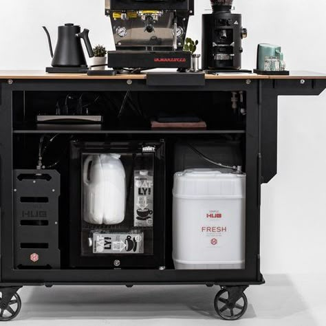 Our Products — Simple Cart Systems Modern Coffee Bar Ideas, Instagram Story Coffee, Coffee Bar Inspiration, Coffee Trends, Mini Cafeteria, Coffee And Love, Coffee Instagram Story, Mobile Coffee Cart, Coffee Bar Cart