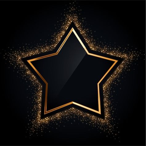 Golden star frame with golden glitter | Free Vector #Freepik #freevector #glitter-frame #vip #black-golden #luxury-party Metallic Christmas Decor, Black Friday Banner, Retro Mirror, Metallic Christmas, Star Illustration, New Year Fireworks, Celebration Background, Christmas Border, Holiday Banner