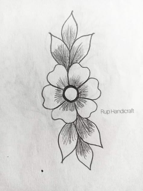 Flower Drawing Aari Work, Out Line Flower Design, Flower Drawing For Aari Work, Aari Simple Designs Drawing, Flower Design For Aari Work, Simple Motif Design For Tracing, Thilagam Shape Aari Work Tracing, Aari Work Tracing Patterns Flower, Sketsa Flora Simple