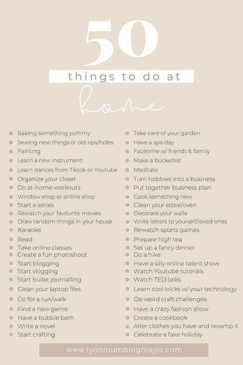 I Tried It At Home, At Home To Do List, Things To Do With Mom At Home, Productive Things To Do In Holidays, Things To Do At Home By Yourself, To Do List Ideas At Home, Things To Do In 2024 List, It Girl To Do List, Hobbies To Learn At Home