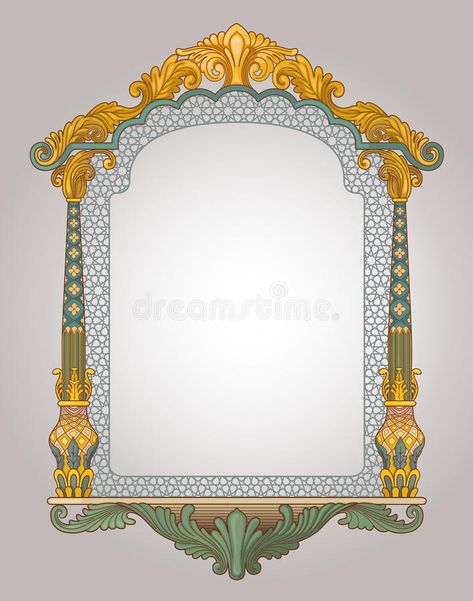 Decorative window frame. Vector illustration of decorative frame art in high qua #Sponsored , #Ad, #Affiliate, #frame, #Decorative, #high, #Vector Mughal Illustration, Rajmata Jijau, Details Illustration, Islamic Lantern, Indian Wedding Invitation Card Design, Western Jewellery, Window Illustration, Wedding Card Frames, Old Paper Background