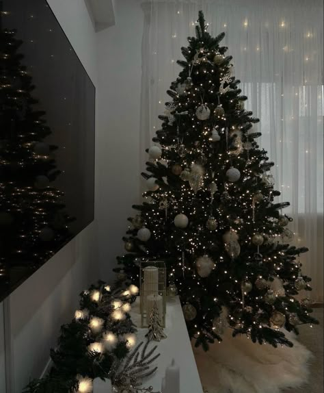 Rich Christmas Aesthetic, Decorating 2023, Rich Vibes, Future Christmas, Christmas Tree Inspo, Tree Inspiration, Christmas Dreaming, Xmas Dinner, Christmas Decor Inspiration