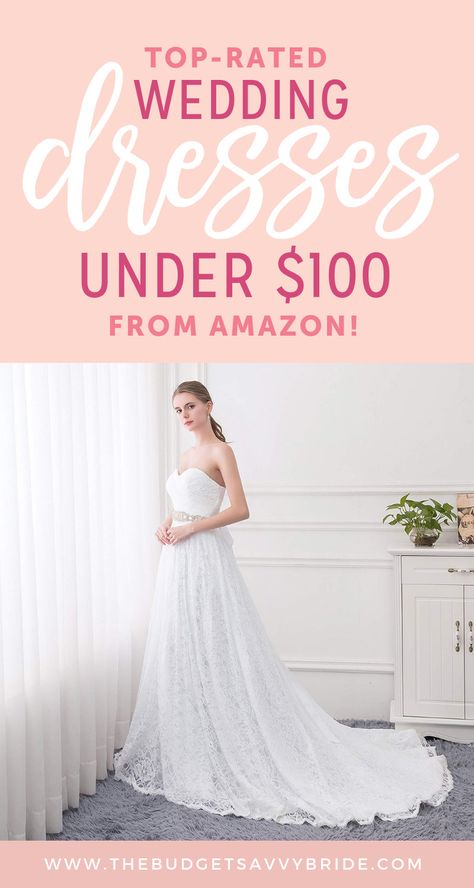 When you see a wedding dress for $100, it probably seems too good to be true. But these reviews may persuade you to give these affordable wedding gowns a closer look! 👰🏼https://thebudgetsavvybride.com/100-amazon-wedding-dresses/?utm_source=pinterest Wedding Dresses Amazon, Long Beach Wedding Dresses, Wedding Dresses Under 100, Amazon Wedding, Chiffon Wedding Gowns, Long Bridal Gown, Summer Dresses For Wedding Guest, Affordable Wedding Dresses, Tea Length Wedding Dress