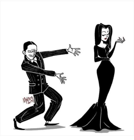 Gomez Morticia, Morticia And Gomez Addams, Cat Energy, Addams Familie, Arte Pin Up, Gomez And Morticia, Gomez Addams, Scene Girl, Halloween Things