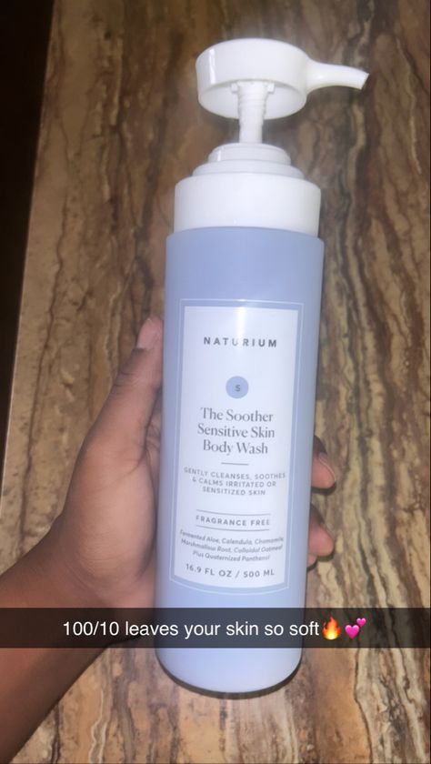 Naturium Sensitive Skin #Naturium Naturium Body Care, Naturum Body Wash, Sensitive Skin Hygiene, Naturium Body Washes, Naturium Skincare, Sensitive Skin Body Wash, Highschool Outfits, Routine Aesthetic, Stretch Mark