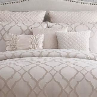 Luxury Bedding : Target Luxury Bedding Sets Glamour, Bedroom Comforter Sets, Rooms Decoration, Jacquard Bedding, Glam Bedroom, Bed Comforter Sets, White Comforter, Comforter Bedding Sets, Inspire Me Home Decor