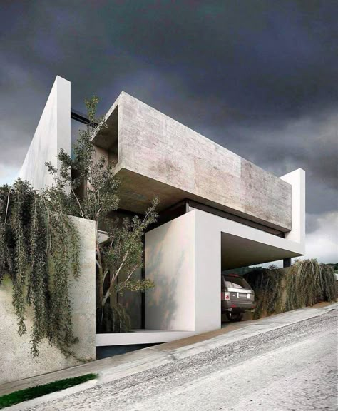 51 Brutalist House Exteriors That Will Make You Love Concrete Architecture Concrete House Exterior, Brutalist House, Concrete Architecture, Casa Country, Architectural Rendering, Concrete House, Minimalist House Design, Brutalist Architecture, Minimalist Architecture