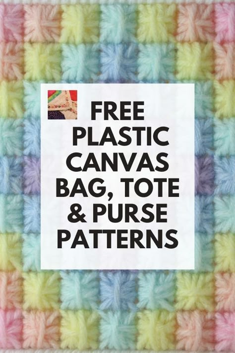 Plastic Canvas Projects Free, Plastic Canvas Tote Bag Patterns Free, Plastic Canvas Baskets Patterns Free, Plastic Canvas Bag Patterns, Plastic Canvas Tissue Boxes Free Pattern, Diy Plastic Canvas Purse, Plastic Canvas Purse Patterns Free, Plastic Canvas Tote Bags, Plastic Canvas Bag Pattern