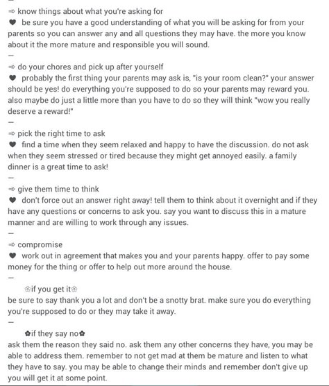 How to get your parents to say yes How To Tell Your Parents You Failed A Test, How To Convince Your Parents For A Sleepover, How To Convince Parents For Instagram, Things To Say Instead Of Goodnight, How To Convince Your Parents To Let You Date, How To Convince Your Parents To Say Yes To Anything, How To Make Your Mom Say Yes, How To Get Your Parents To Get You A Phone, How To Convince Your Mom To Say Yes