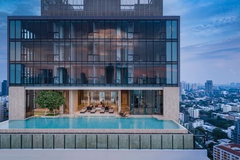 Hotel Exterior, Luxury Penthouse, Lobby Design, Hotel Apartment, Design Fields, Bathroom Design Luxury, Rooftop Pool, Luxury Homes Interior, Green Roof