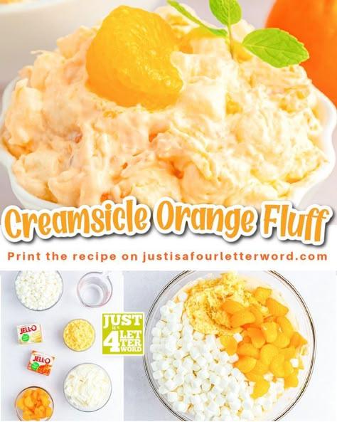 Looking for an easy and delicious dessert that will become an instant favorite? Look no further than this Creamsicle Orange Fluff Recipe! This Orange Fluff recipe is a great choice to have the kids help whip up. A classic creamsicle orange fluff salad recipe combines creamy whipped topping, tangy orange gelatin, and sweet mandarin oranges for the perfect dessert or side for a crowd or a family meal. Get this simple Orange Creamsicle Fluff recipe over on the blog, recipe variations, and more. Side For A Crowd, Orange Creamsicle Fluff, Creamsicle Fluff, Orange Fluff Salad, Dreamsicle Salad Recipe, Orange Recipes Dessert, Dessert Salad Recipes, Fluff Salad Recipes, Orange Fluff