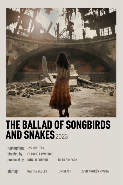 Hunger Games Poster, Film Polaroid, Hunger Games Movies, Ballad Of Songbirds And Snakes, Songbirds And Snakes, Movie Card, Iconic Movie Posters, Film Posters Minimalist, Polaroid Poster