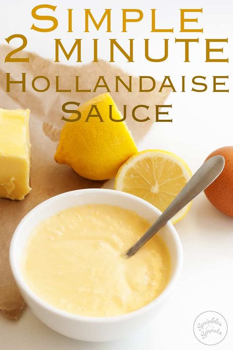 Easy Hollandaise, Easy Hollandaise Sauce, Egg Benedict, Vegetable Dips, Sauce Hollandaise, Hollandaise Sauce, Homemade Sauce, Gordon Ramsay, Alfredo Sauce