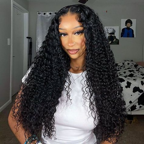 Our Tropical Deep Wave texture is BEST selling for a reason🔥♥️ ♥️♥️♥️♥️♥️♥️♥️♥️♥️♥️♥️♥️ Hair: tropical deep 5x5 closure wig 26” Shop Online ⬇️ 🛍️FOREIGNSTRANDZHAIR.COM ✨✨✨✨✨✨✨✨ #curlyhair #curlywig #deepwavehair #gluelesswig #gluelesswigs Affordable Lace Front Wigs, Brazilian Straight Human Hair, Affordable Wigs, Long Curly Wig, Human Hair Color, Curly Human Hair Wig, Deep Curly, Lace Closure Wig, Closure Wig