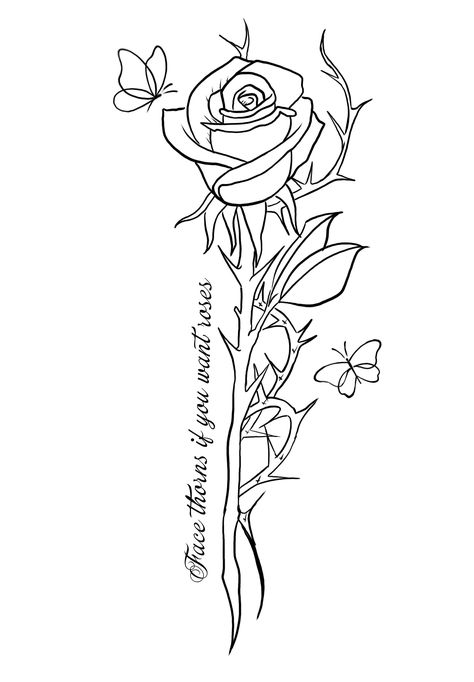 Stomach Tattoos Stencil, Realistic Rose Tattoo Stencil, Tattoo Stencils Outline, Hand Writing Fonts, Rose Tattoo Stencil, Realistic Rose Tattoo, Small Rose Tattoo, Healing Journaling, Realistic Rose