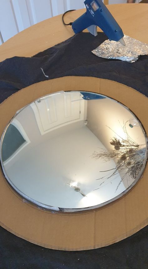 DIY Rope Mirror- A Quick Upcycling Project Rope Mirror Frame, Jute Rope Mirror, Diy Round Mirror, Mirror Upcycle, Round Mirror With Rope, Dining Room Mirror, Western Mirror, Wreath Mirror, Round Hanging Mirror