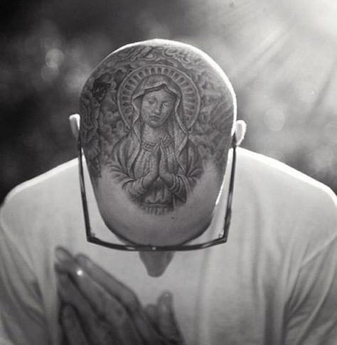 tattoo on the head - 45 Crazy Tattoos on Head  <3 <3 Bald Head Tattoo Men, Full Head Tattoo Men, Top Of Head Tattoo, Side Head Tattoo, Head Tattoos For Men, Head Tattoo Men, Travis Barker Tattoos, Head Tattoo Ideas, Adam Calhoun