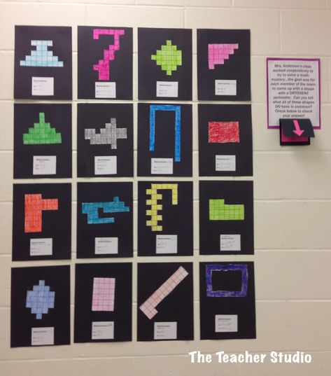 Area Projects For 3rd Grade, Area Perimeter Activities, Area And Perimeter Activities, Perimeter Activities, Perimeter And Area, Area Perimeter, Maths Area, Math Rotations, Area Activities