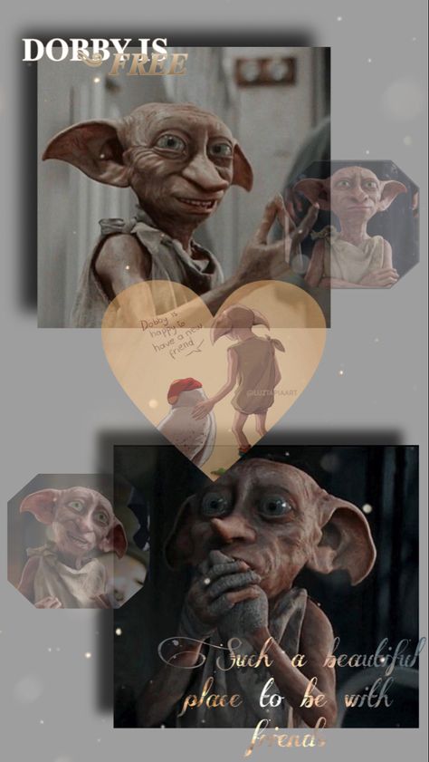 Dobby Wallpaper Aesthetic, Harry Potter Dobby Wallpaper, Dobby Wallpapers, Dobby Harry Potter Wallpaper, Happy Potter Wallpaper, Dobby Aesthetic, Harry Potter Elf, Dobby Is Free, Dobby The Elf