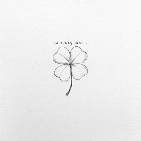 Four Leaf Clover Infinity Tattoo, Cute 4 Leaf Clover Tattoos, March 17 Tattoo, Irish Clover Drawing, Cute Four Leaf Clover Drawing, Black Four Leaf Clover Tattoo, Irish Tattoos Fine Line, 4 Leaf Clover Tattoo Fine Line, 4 Leaf Clover And Lucky Penny Tattoo