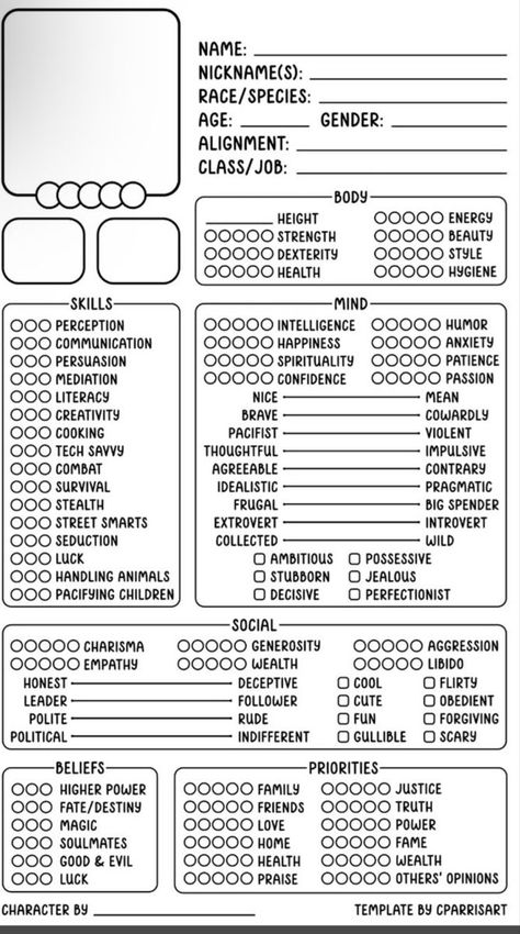 Generated Description with relevant hashtags. Character Art Sheet Template, Character Sheet Example, Character Creation Template, Characters Sheet Template, Dnd Character Sheet Simple, Character Creator Sheet, Character Poses Sheet, Character Backstory Template, Character Design Personality