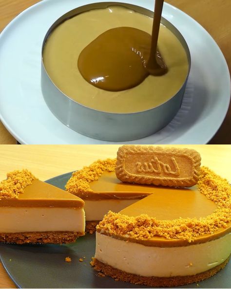 Lotus Cookie Cheesecake, No Bake Lotus Biscoff Cheesecake, No Bake Biscoff Cheesecake Recipes, Lotus Cheesecake Recipe, Lotus Biscoff Recipes, Cheesecake Lotus, No Bake Biscoff Cheesecake, Lotus Biscoff Cake, Lotus Recipe