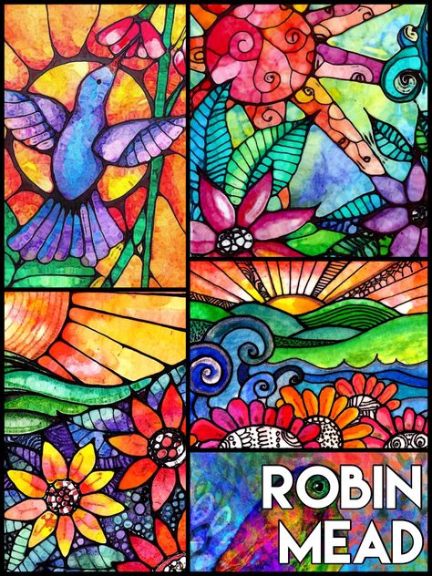 Robin Mead Art, Robin Meade, Watercolor Doodles, Art Docent, Bedroom Mural, High School Lesson Plans, Diy Paintings, Watercolour Ideas, Bedroom Murals