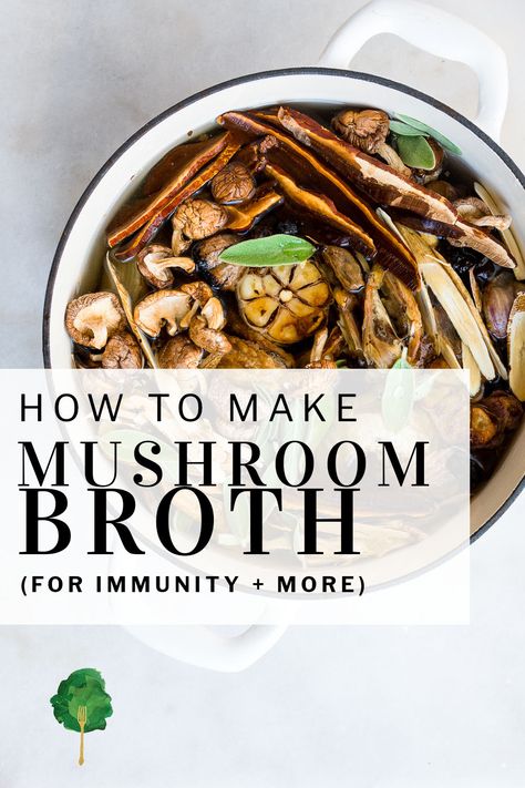 Mushroom Stew, Mushroom Broth, Fresh Sage, Wild Rice Soup, Reishi Mushroom, Broth Recipes, Natural Care, Bone Broth, Mushroom Recipes