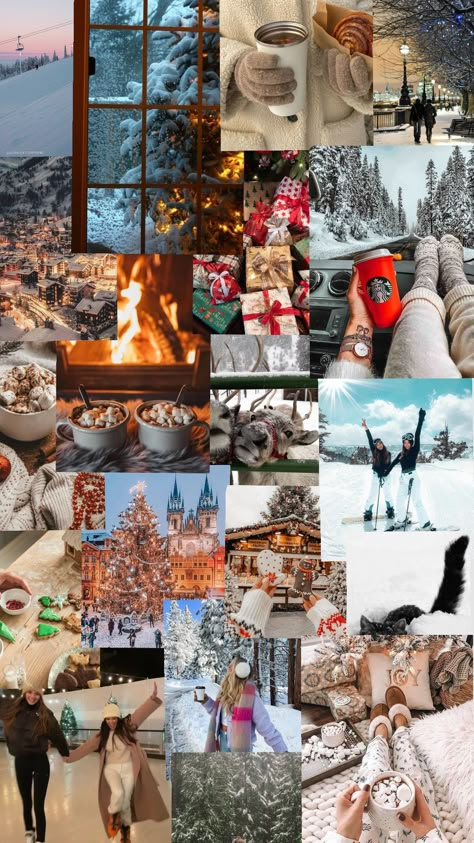 #winteraesthetic #winter #aeshetic Winter Background Collage, Aesthetic Winter Collage, Winter Aesthetic Collage, Winter Astethic, Winter Collages, Snowy Picture, Winter Widgets, Winter Collage, Master Board