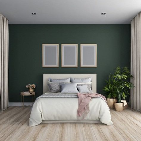 White Drapes Bedroom, Window Above Bed, Modern Vintage Bedrooms, Khaki Bedroom, Drapes Bedroom, Green Bedroom Walls, Light Green Walls, Waking Up In The Morning, Natural Vibes