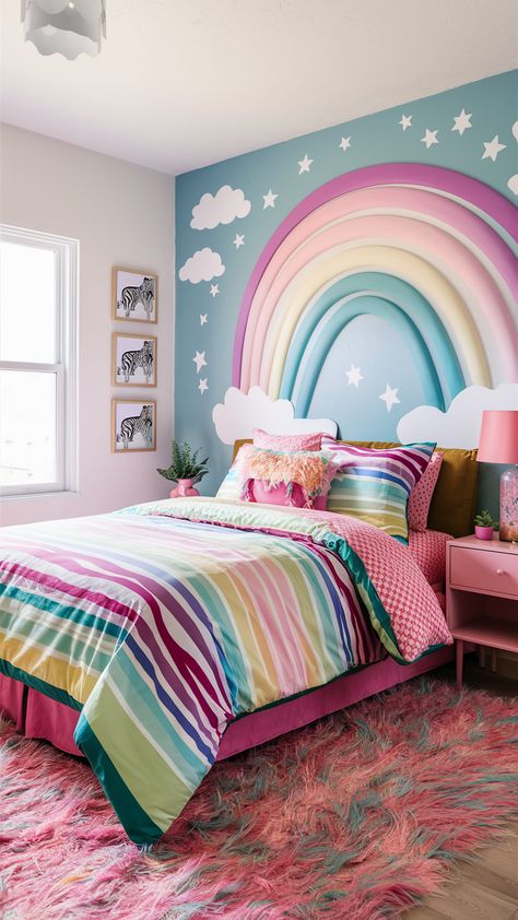 Rainbow kids bedroom