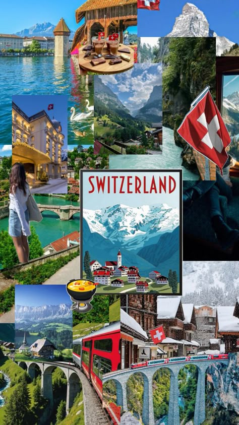 Switzerland Aesthetic, Places To Visit In Switzerland, Aesthetic Country, Switzerland Vacation, Autumn Photos, Travel Collage, Holiday Travel Destinations, Travel Inspiration Destinations, Switzerland Travel