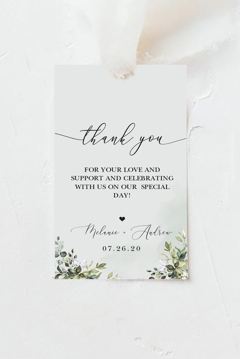 Thank You Cards For Engagement Party, Thank You Card Souvenir, Thank You Engagement Cards, Thank You Card Engagement, Thank You Card Design For Wedding, Wedding Tags Ideas Free Printable, Thank You Cards Wedding Gifts, Thank You Wedding Tags, Thank You Tag Wedding