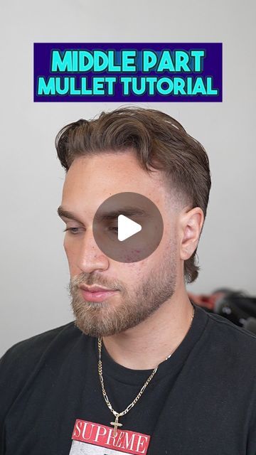 Miami/Broward Barber • Emmett Tuff 🇵🇭🇺🇸🎰 on Instagram: "Here’s a beginner friendly tutorial on how to do a middle part with a modern mullet!  Full video on TT!  𝐒𝐨𝐮𝐭𝐡 𝐅𝐥𝐨𝐫𝐢𝐝𝐚 🌴 For the best barber services, 𝘤𝘭𝘪𝘤𝘬 𝘵𝘩𝘦 𝘭𝘪𝘯𝘬 𝘪𝘯 𝘮𝘺 𝘣𝘪𝘰!⁣⁣ ⁣⁣ Miami | Fort Lauderdale | Boca Raton" Short Mullet Middle Part Mens, Short Mullet Middle Part, How To Do Middle Part, Best Straight Hairstyles Men, Modern Mullet With Middle Part, How To Do A Middle Part, Mullet With Middle Part, Modern Mullet Middle Part, Classy Mullet