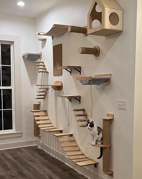 Cat Bridge, Cat Climbing Shelves, Cat Climbing Wall, Wooden Cat Tree, Cat Ladder, Small Pet Bed, Cat Wall Shelves, Cat Climbing Frame, Cat Wall Furniture