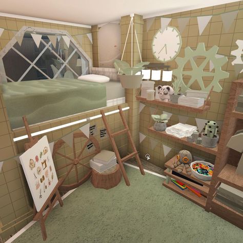 𝒂𝒒𝒖𝒔𝒊𝒍𝒂 ₊˚✧ on Instagram: “-🌿 Bedroom idea ✨ -🌿 #entryway #bloxburg #bloxburghouse #aesthetic #bloxburgaesthetic #roblox #robloxbuild #architect #bloxburgbuild…” Bloxburg Spare Room Ideas, Entryway Bloxburg, Modern Teen Room, Bloxburg Decor, Bloxburg Homes, Bloxburg Interior, Bloxburg Building, Kid Bedrooms, Roblox House