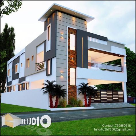 Pin on Quick Saves 1 Floor Elevation Design Modern, G 1 Front Elevation Design Indian, 2 Floor Elevation Design Modern, G+1 House Elevation Indian, Modern House Front Elevation, House Front Elevation Design, Indian House Exterior Design, Building Front Designs, Single Floor House Design