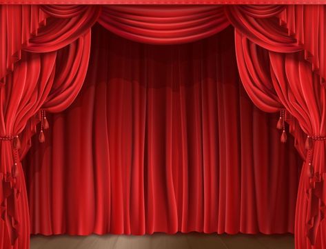 Stage curtain realistic | Free Vector #Freepik #freevector #background #banner #frame #poster Rich Bathroom, Theater Stage, Theatre Curtains, Curtains Classic, Stylish Shower Curtain, Stage Curtains, Cloth Shower Curtain, Metal Bookshelf, Shower Rods